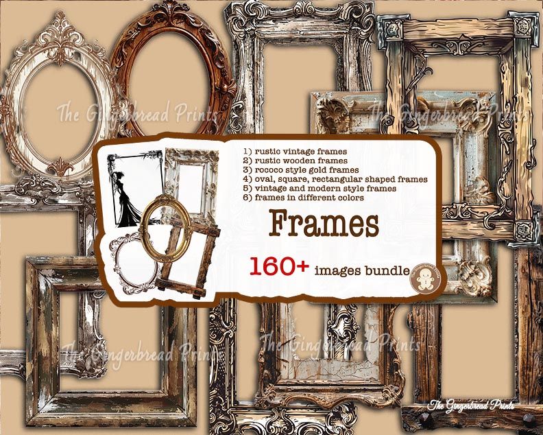 300+ Frame Images Booklet Digital Download product image (1)