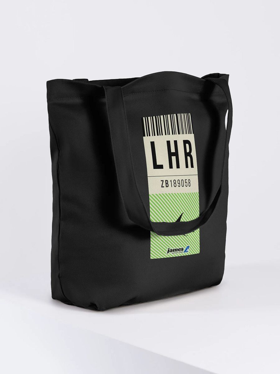 London Heathrow (LHR) Stylish Luggage Tag Tote Bag product image (4)
