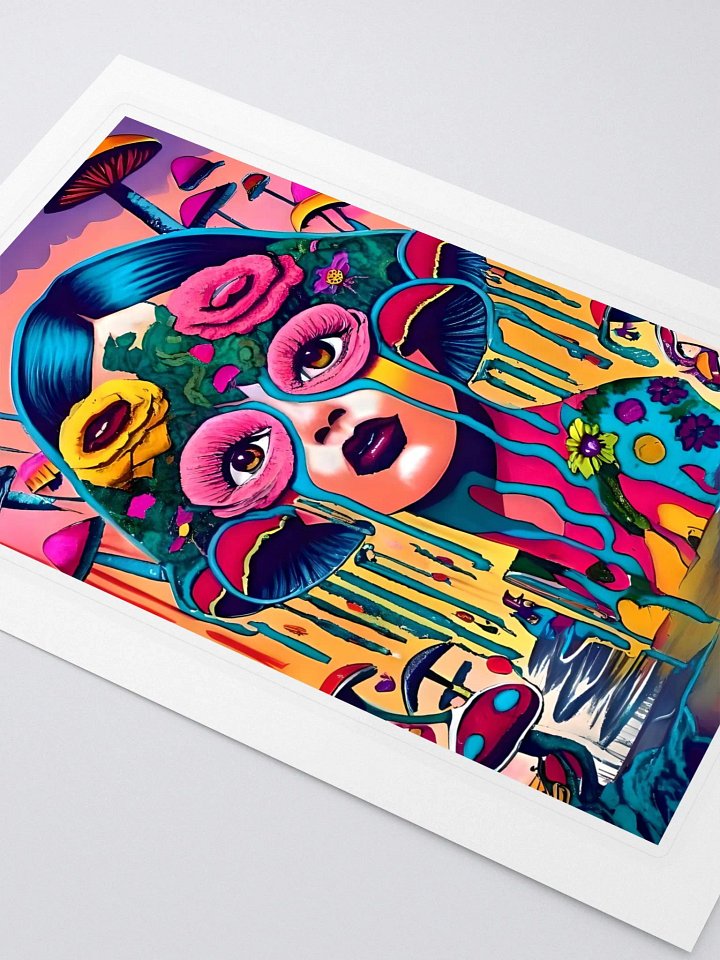 Trippy Lady Sticker product image (2)