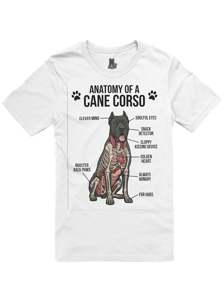 Cane Corso Anatomy Diagram T-Shirt – Know Your Beast product image (1)