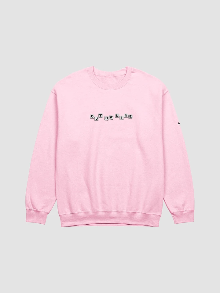 Crewneck with tattoo (pink/grey) product image (1)