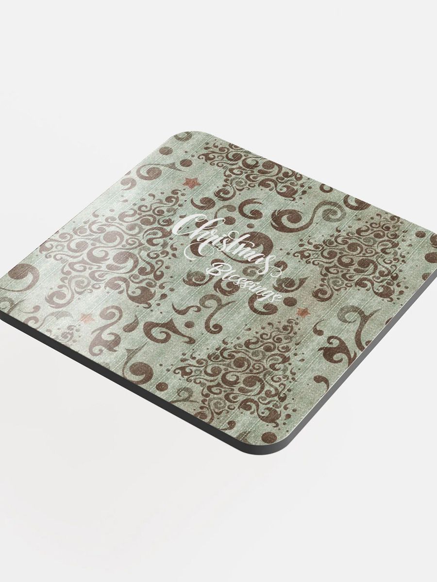 Swirling Christmas Blessings Coaster Set gift for entertainers moms colleagues friends product image (4)