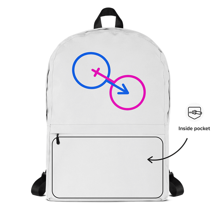 Traditional Gender Symbols All-Over Backpack product image (2)