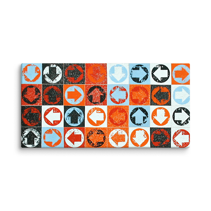 Mapping Heaven 4x8 (2001) on canvas (24" x 48") product image (1)
