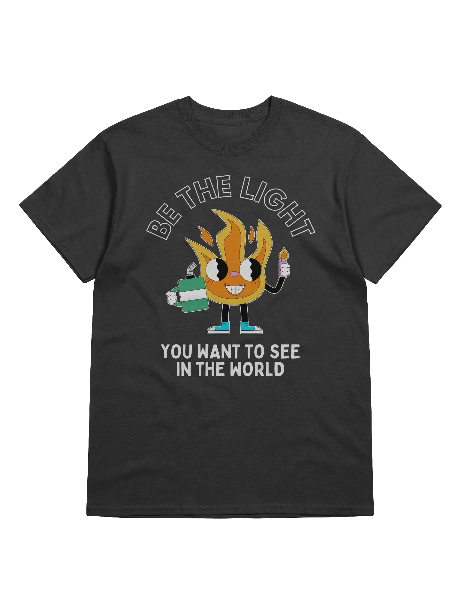 Be The Light You Want To See In The World T-Shirt - Dark color product image (1)