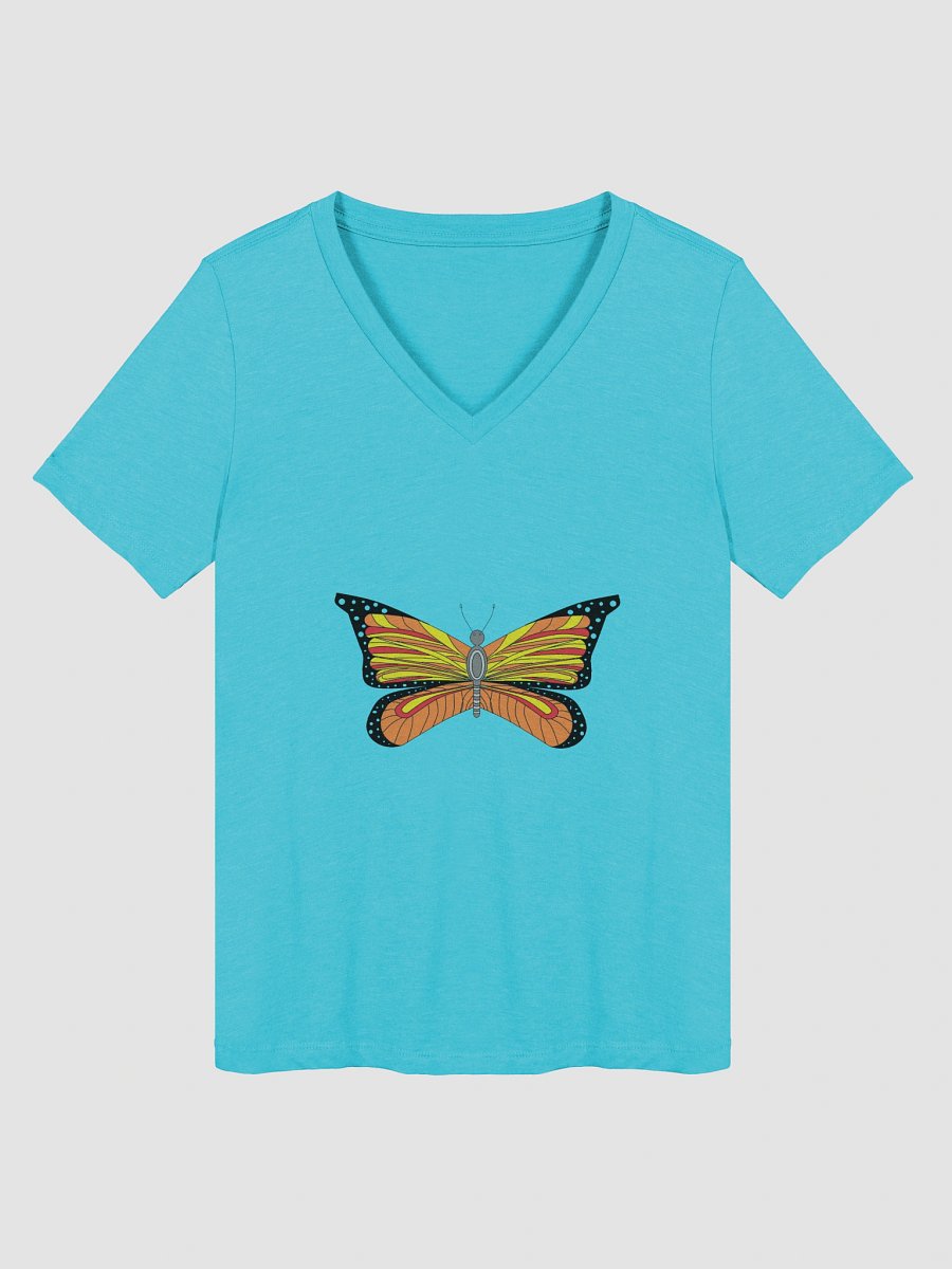 Whimsical Spoon Butterfly Women's V-Neck Tee product image (7)