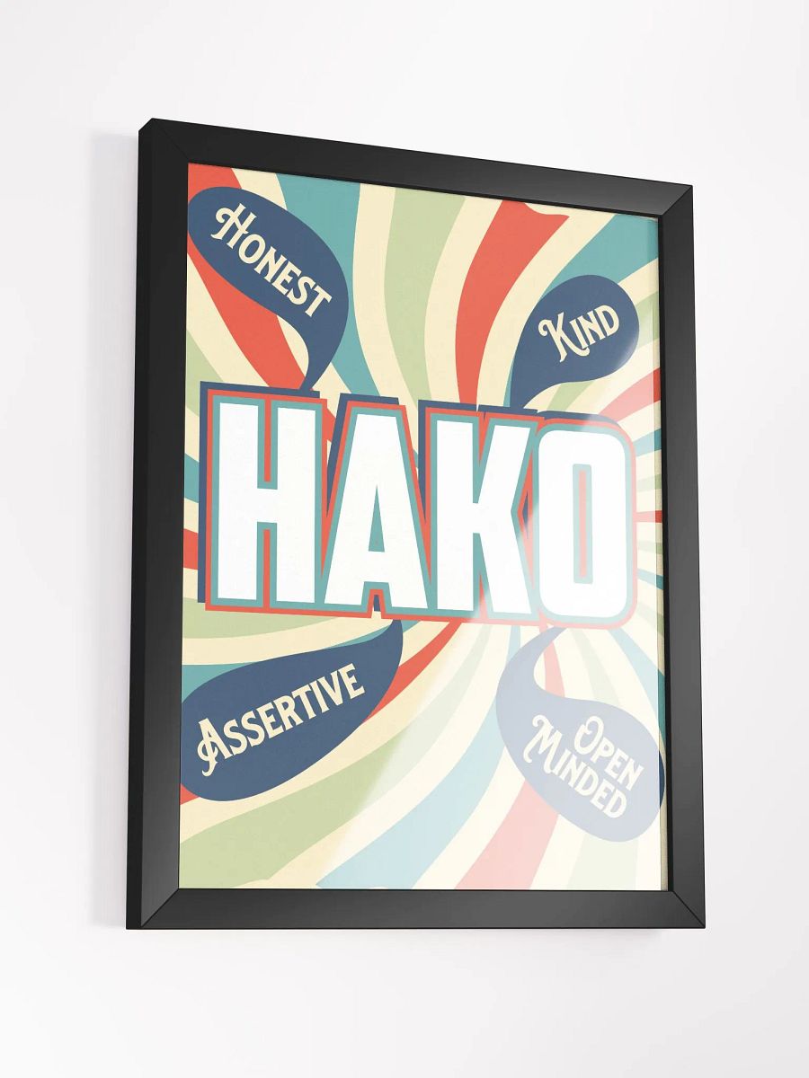 Framed Retro HAKO Poster product image (3)