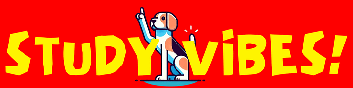 Digital Sticker / STUDY ViBES! / Doggy Fuka background ver. / Red product image (1)