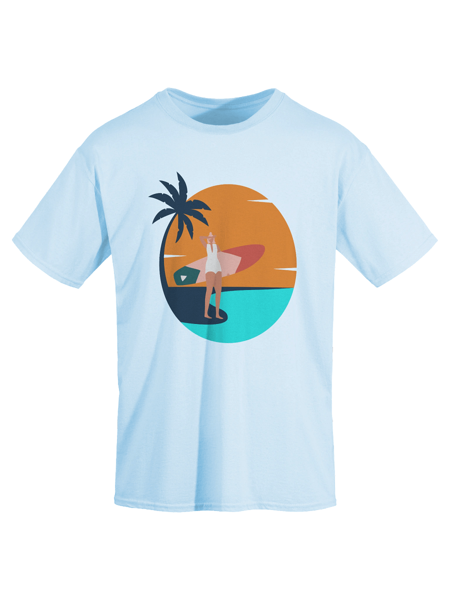 Catch Waves, Not Feelings – Retro Surf Girl Aesthetic Tee product image (67)
