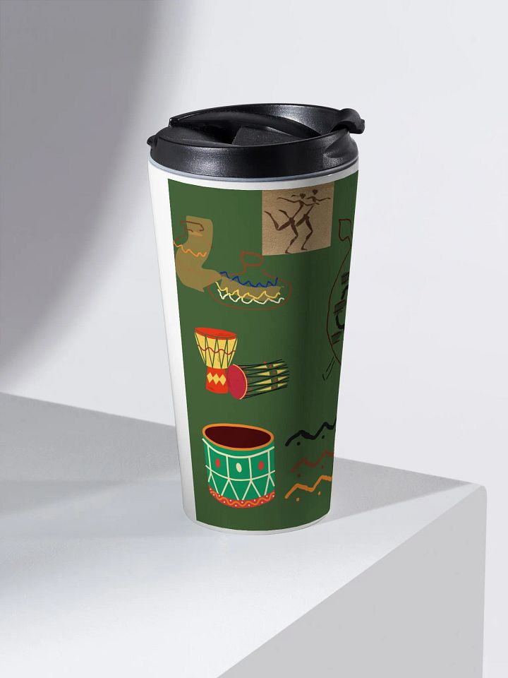 Afro-Cultural Vibes Stainless Steel Travel Mug product image (2)