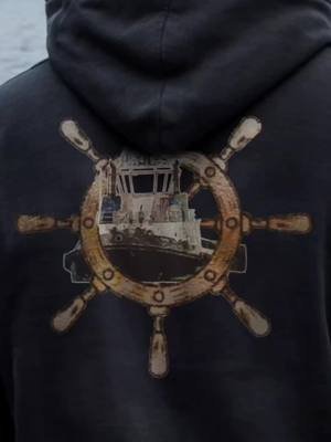 Ship Wheel & Tug Chief T-Shirt   Speed Art of the Ship Wheel & Tug Chief Design. #PNWMaritime #pnwtuglife #tugboatsdaily