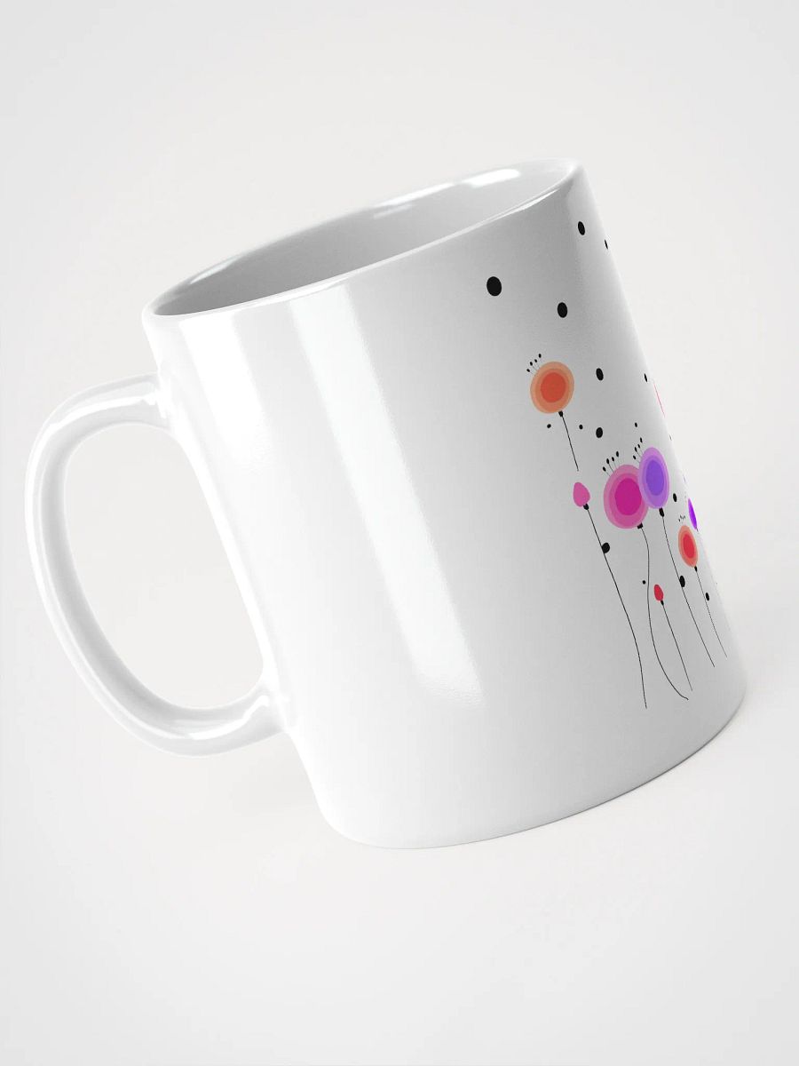 Floral Fusion White Glossy Mug product image (9)