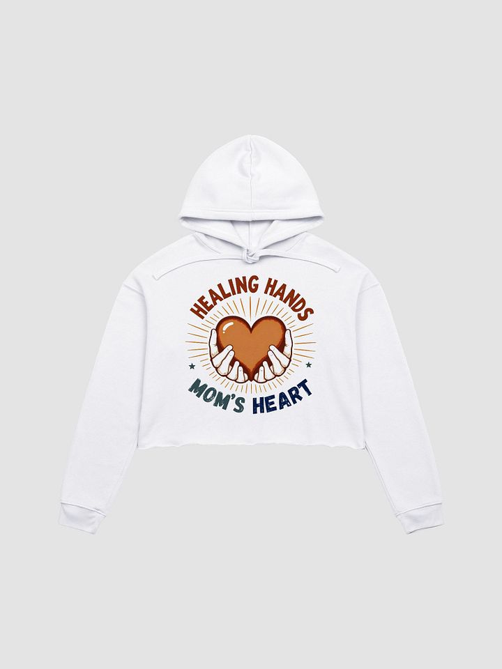 Healing Hands Mom's Heart Crop Hoodie product image (3)