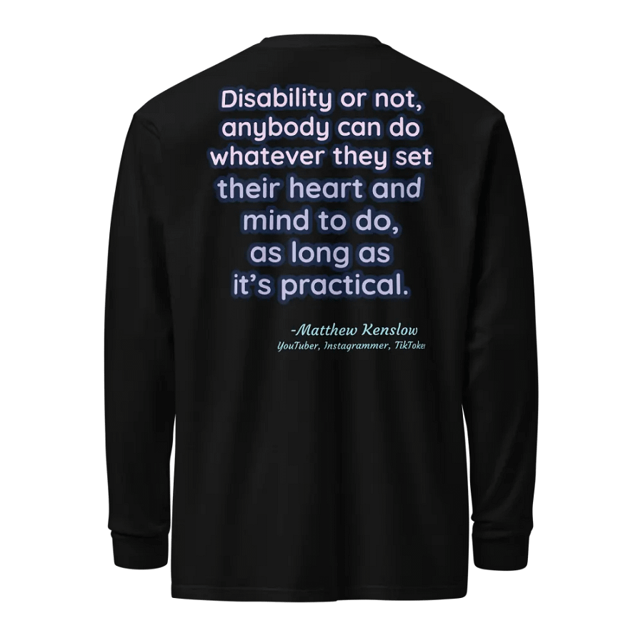 Heavyweight Long Sleeve Shirt [Quote 2] | Garment-Dyed, Unisex product image (1)