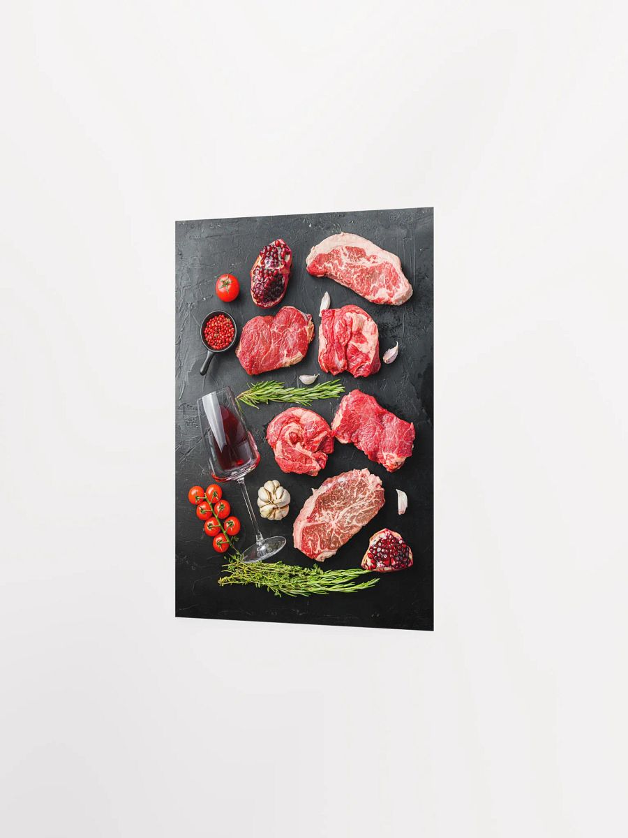 Wine, meat, tomato (Italian, Spanish cuisine) — Food kitchen poster/blackboard, kitchen wall art, aesthetic poster, minimalist poster product image (7)