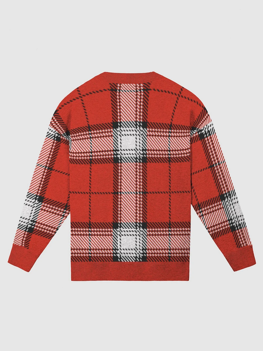 RED PLAID KNITTED SWEATER product image (9)