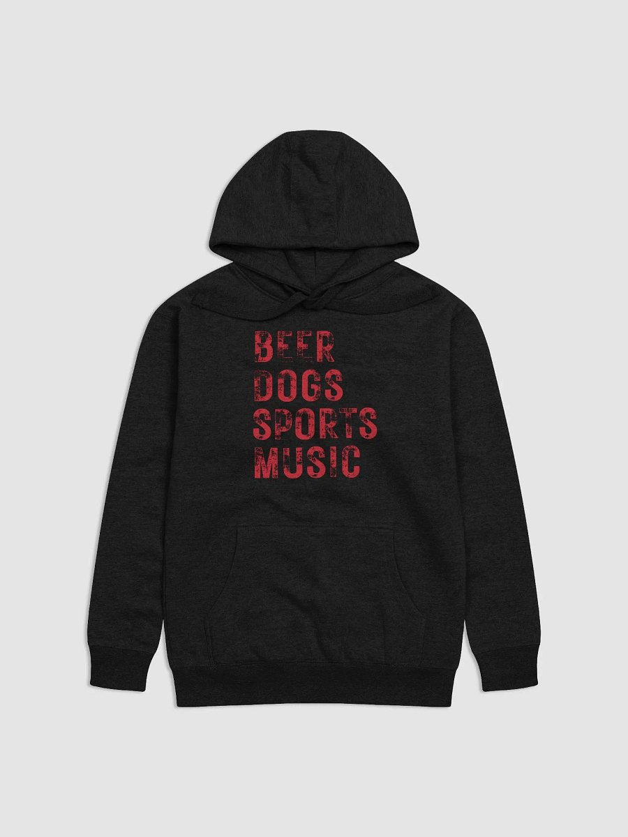 Beer Dogs Sports Music Hoodie – Solid Red BDSM Hoodie Fun product image (1)