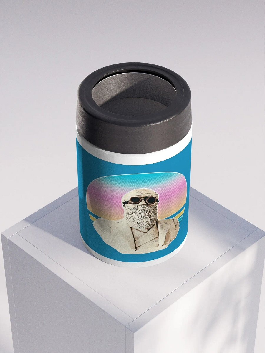 Darwinism Stainless Steel Koozie Blue product image (4)
