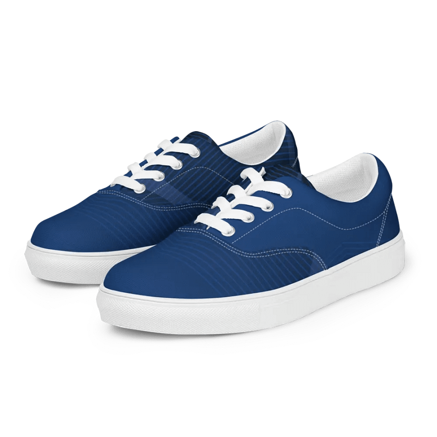 Urban Edge Symmetry Street: Men's Geometric Canvas Shoes product image (10)