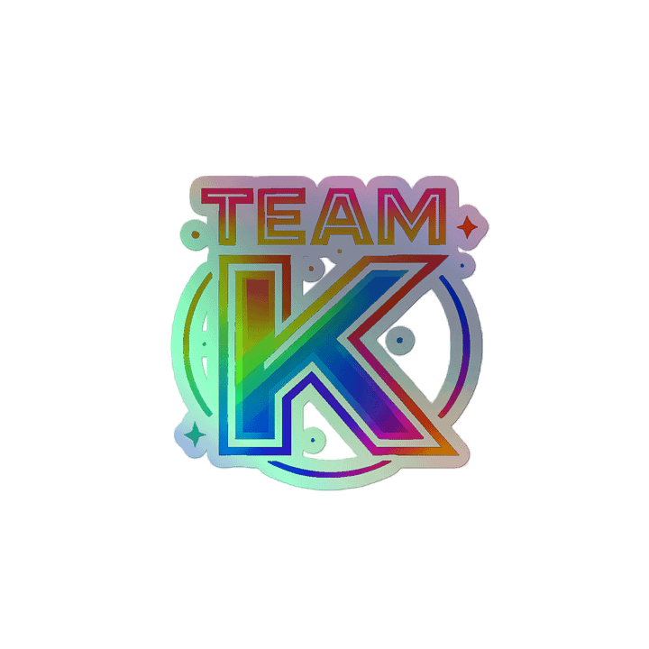 TEAM K Pride 1 HOLOGRAPHIC" STICKERS product image (2)