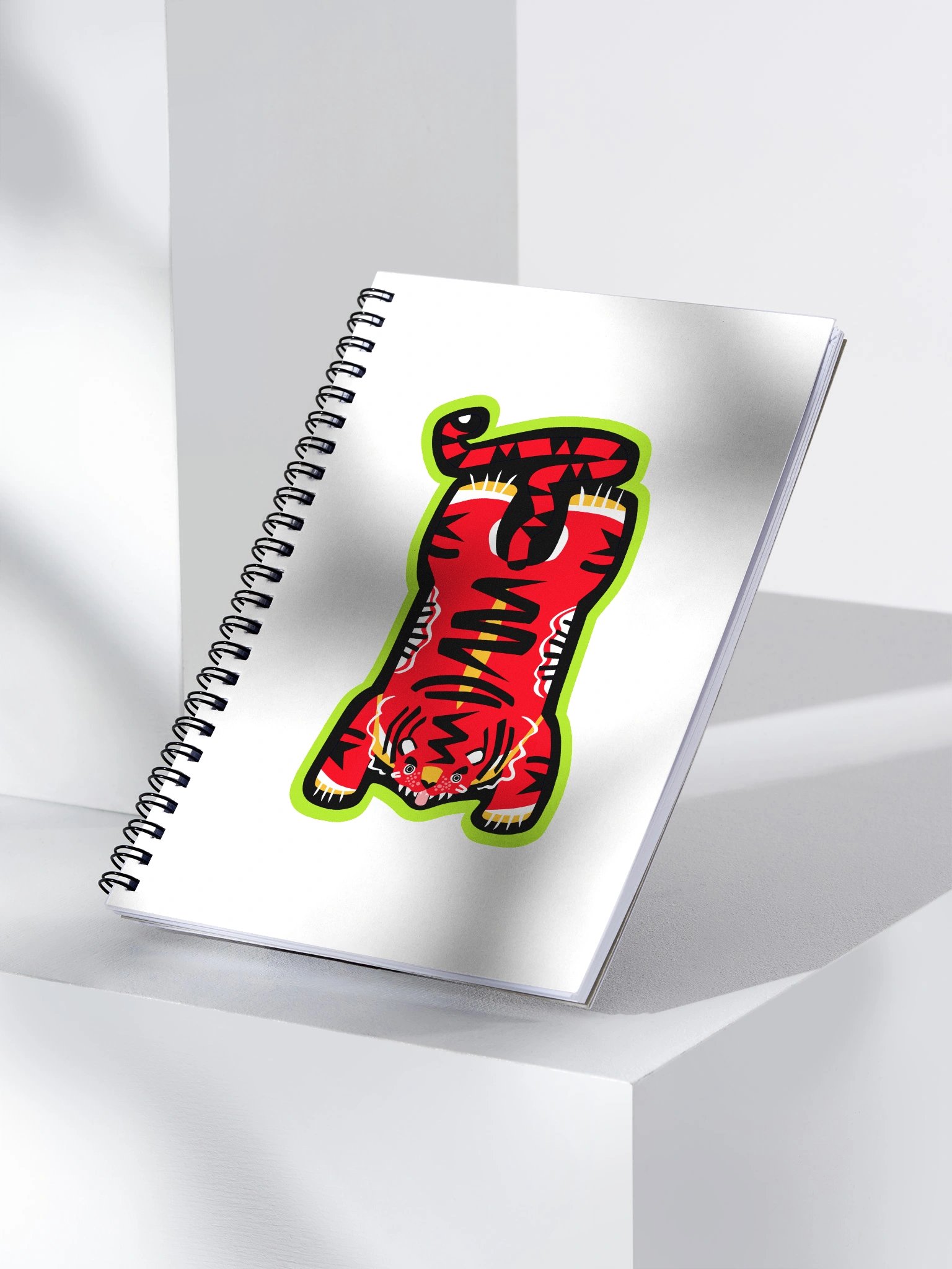 Red and Lime Tiger Notebook product image (3)