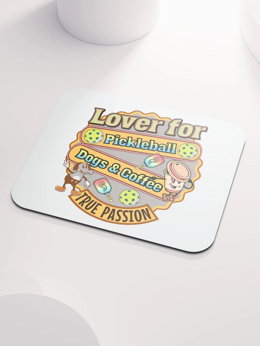 Lover For Passionate Pickleball Dogs And Coffee Mouse Pad product image (3)