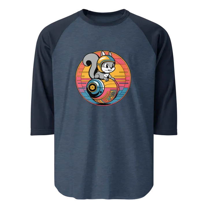 Futuristic Squirrel Helmet Raglan Tee product image (1)