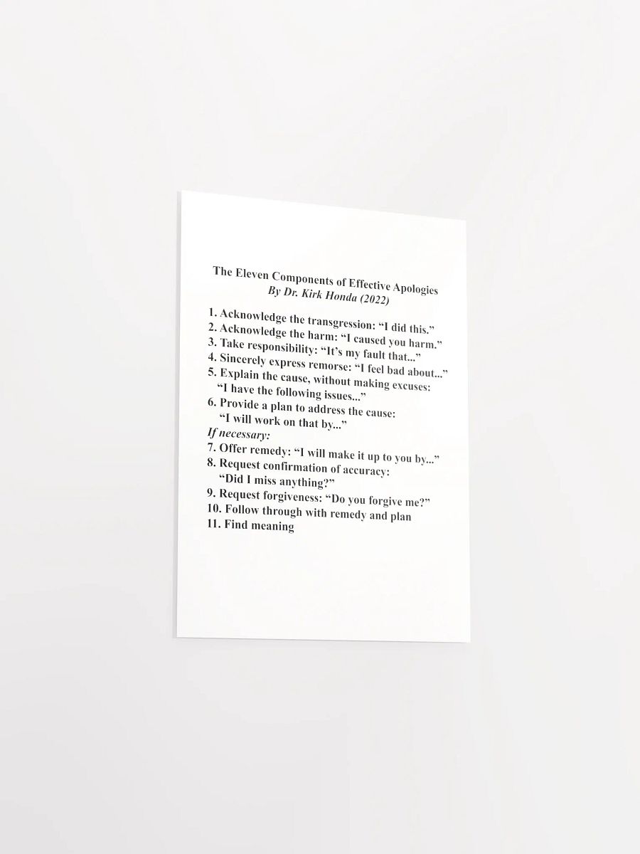 Apologies - Poster product image (12)