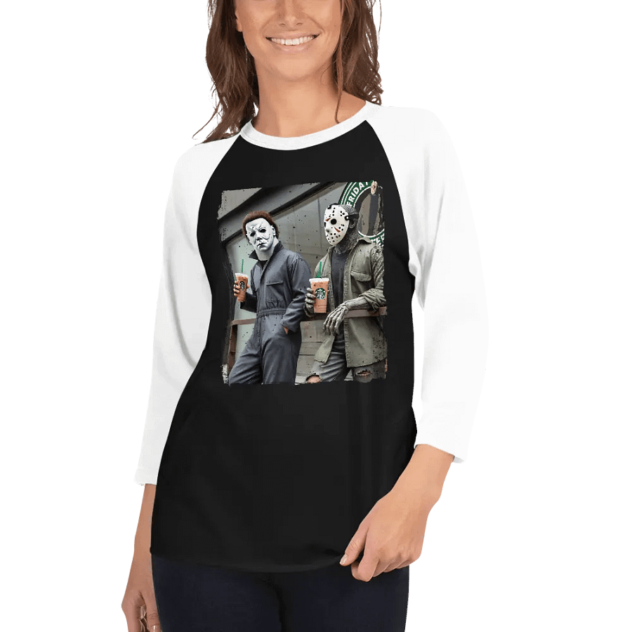Horror Icons Coffee Hangout Tee product image (12)