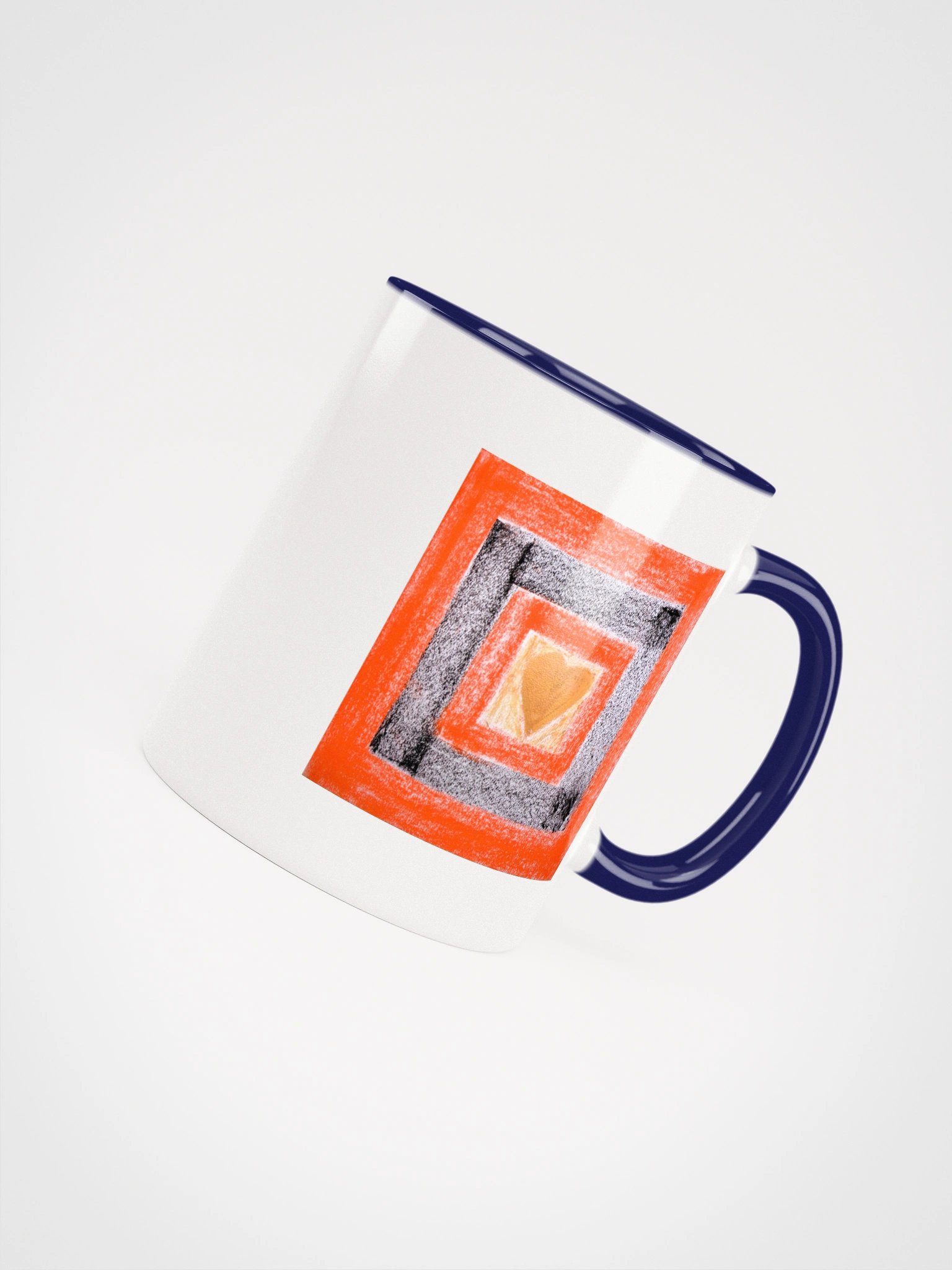 Golden Heart Geometric Ceramic Mug product image (16)