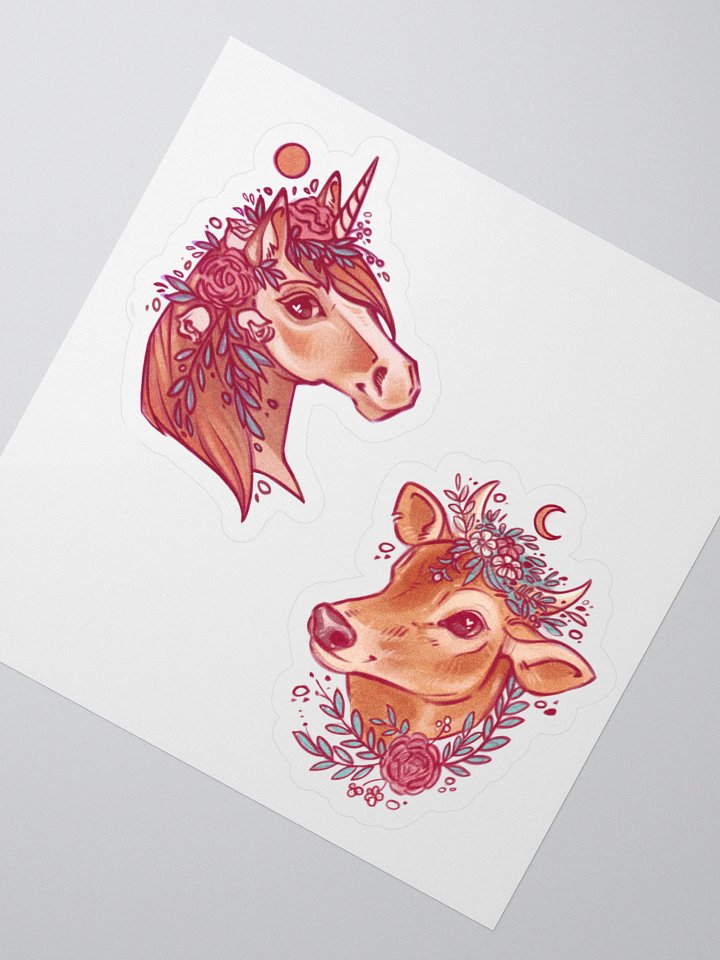 Countryside in summer | Kiss-cut sticker sheet product image (2)