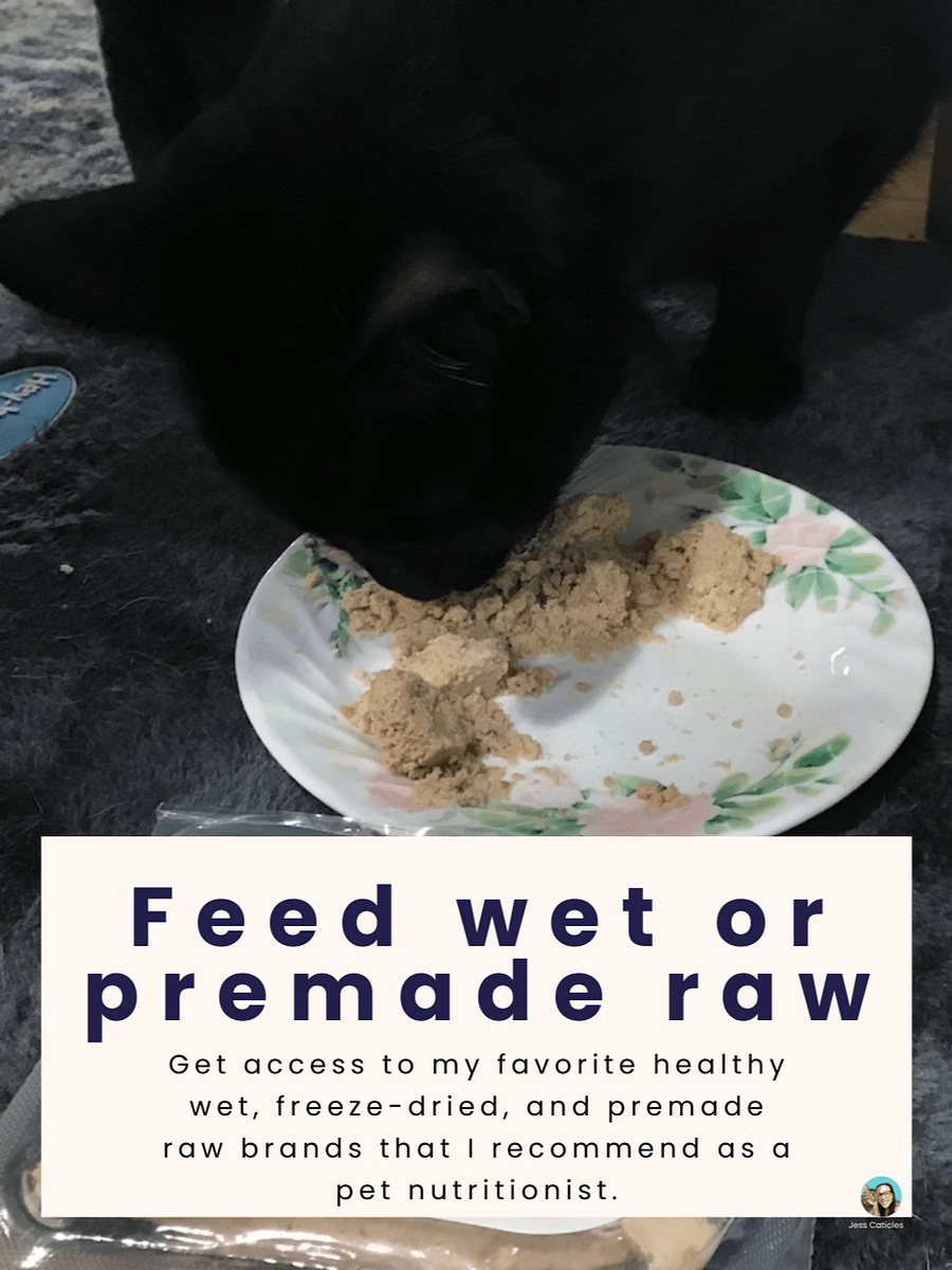 Ditch the Kibble video course ~ How to switch your cat from dry to healthy wet freeze-dried, or premade raw product image (5)