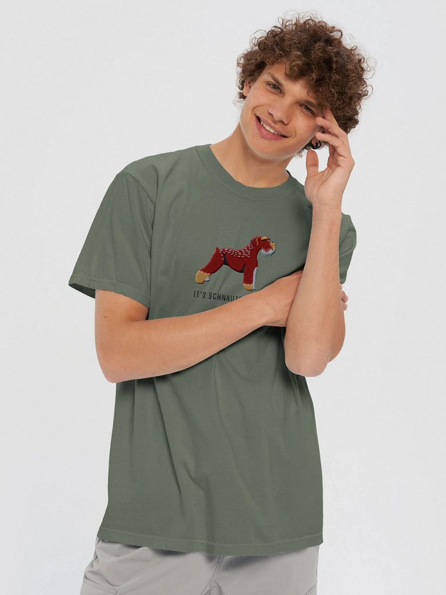 It's Schnauzer Never T-Shirt(Embroidered) of a Schnauzer(Brown) product image (8)