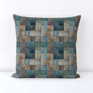Seamless Pattern - Blue, Brown and Green Checker Pattern product image (5)