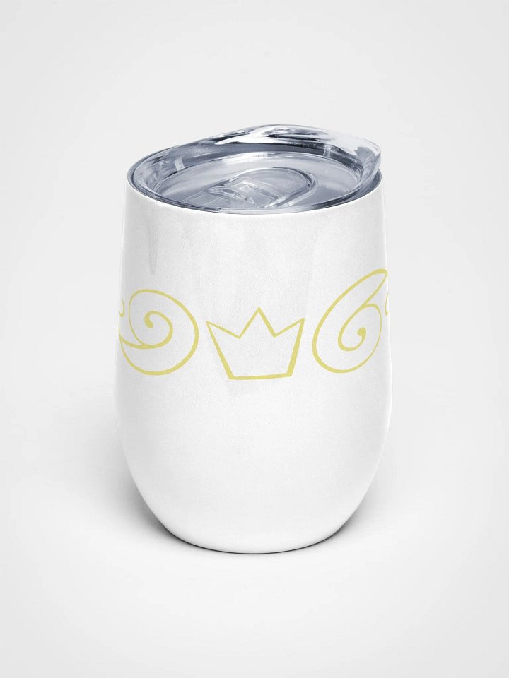 White-Gold Ornate Steel Cup product image (1)