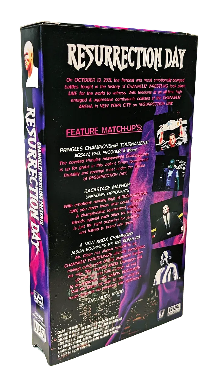 [NEW!] CHANNEL17 WRESTLING Collectible VHS Tape product image (2)