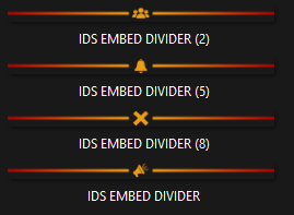 Fire Drill Embed Divider Bars product image (1)