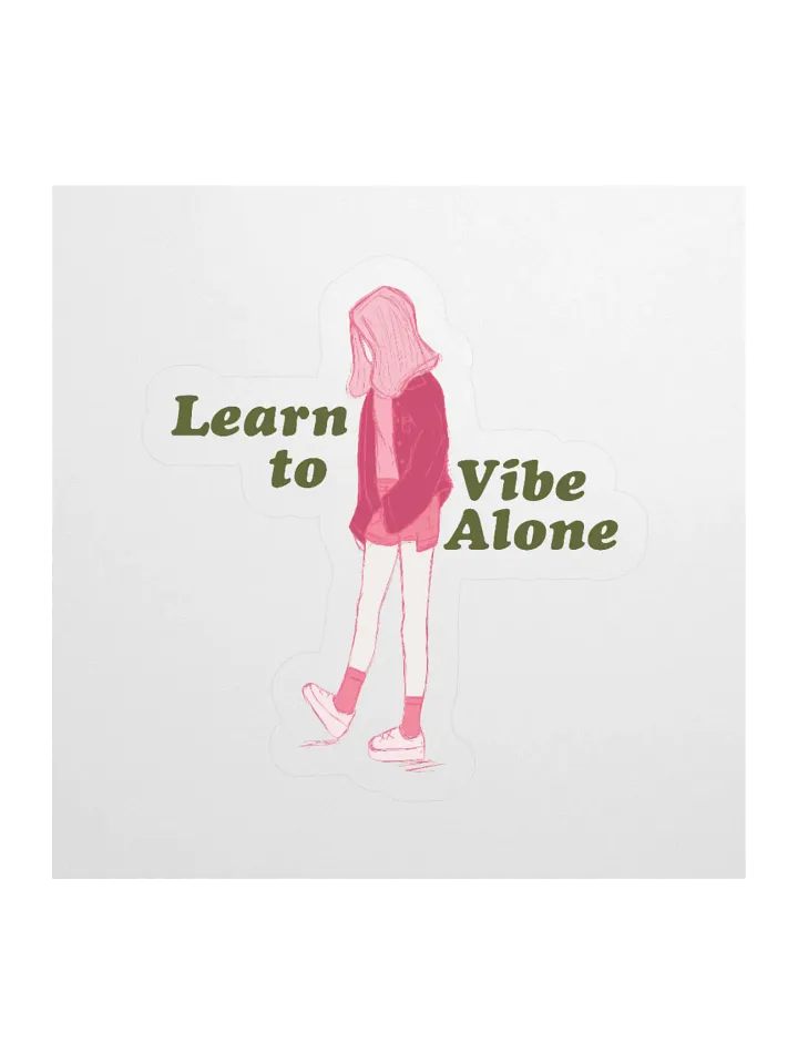 Learn to Vibe Alone Stickers product image (1)