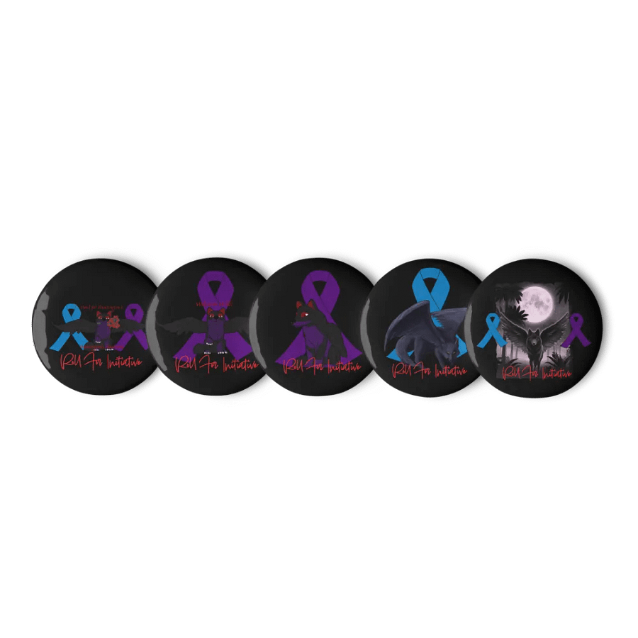 Huntington's Awareness Button Pin Set product image (3)
