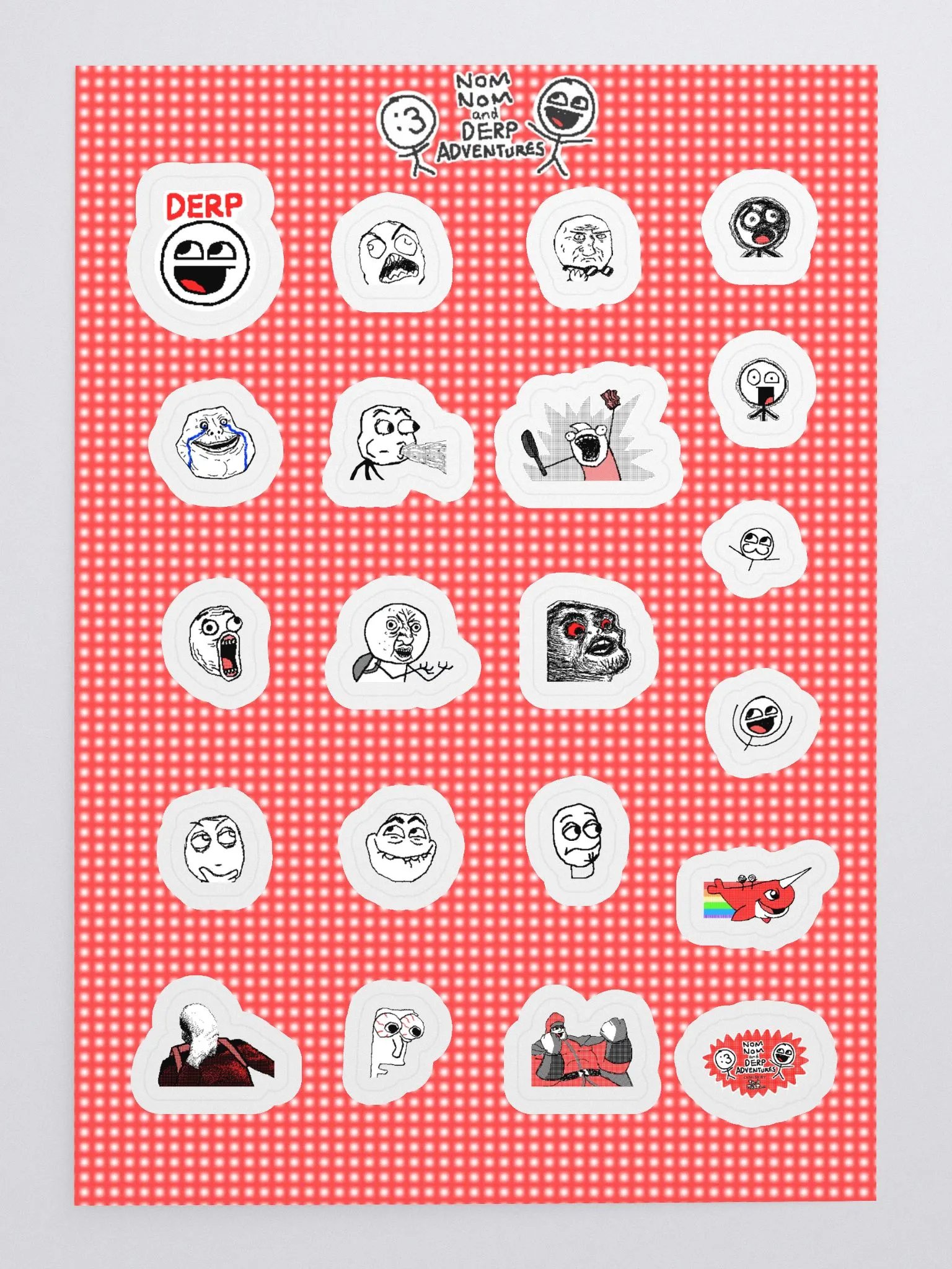 DERP Mini Stickers! (21 STICKER PACK) product image (3)