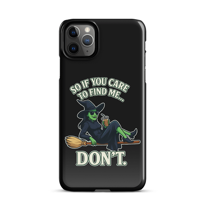 Funny Wicked iPhone Case – Chill Witch Snap Cover – Broadway Witchcore Vibe product image (2)