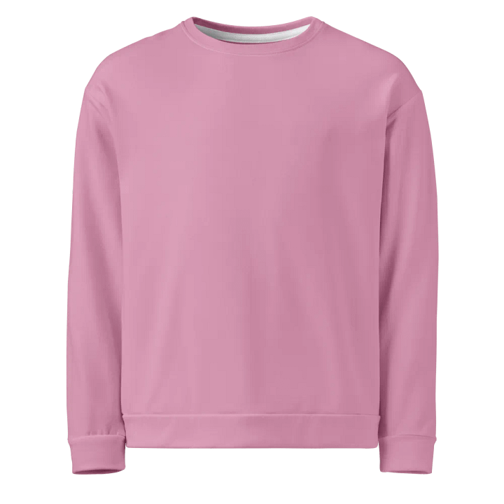 Plain Light Pink Light Summer Unisex Recycled Polyester Heavyweight Premium Sweatshirt by Treasure Pie product image (1)