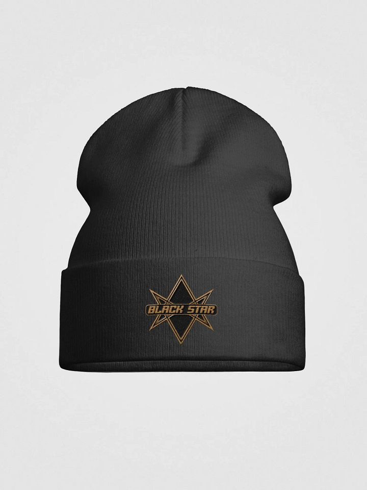 Black Star knit beanie product image (1)