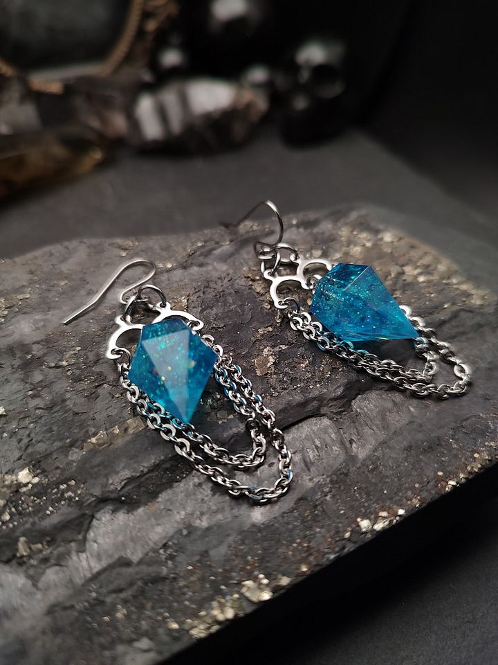 Earrings Epoxica - SeaGlow GalaxyDrops product image (1)