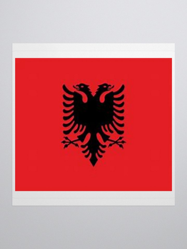 Exclusive Albania Flag Kiss-Cut Stickers - High-Quality Vinyl, Multiple Sizes product image (3)