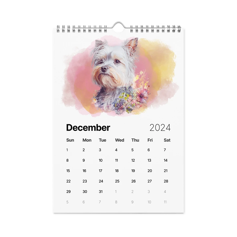 Watercolor Dogs 2024 Wall Calendar, 12 Month product image (16)