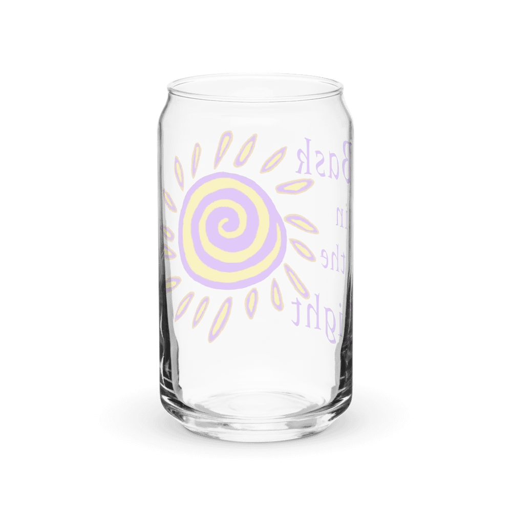 Bask in the Light Can Shaped Glass product image (6)