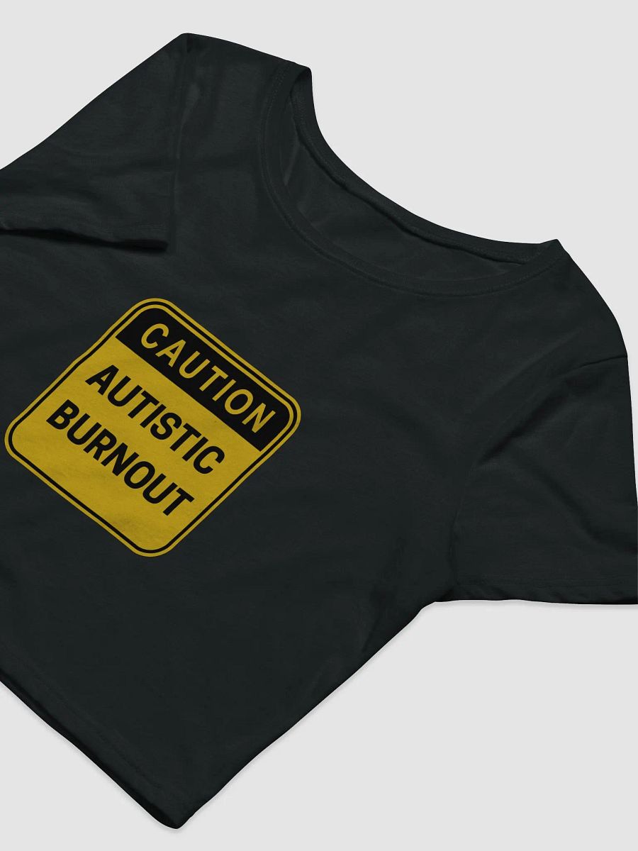 CAUTION: ASD BURNOUT cropped tee product image (9)