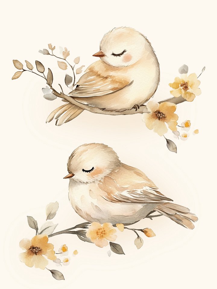 Cute Birds - Clipart product image (1)
