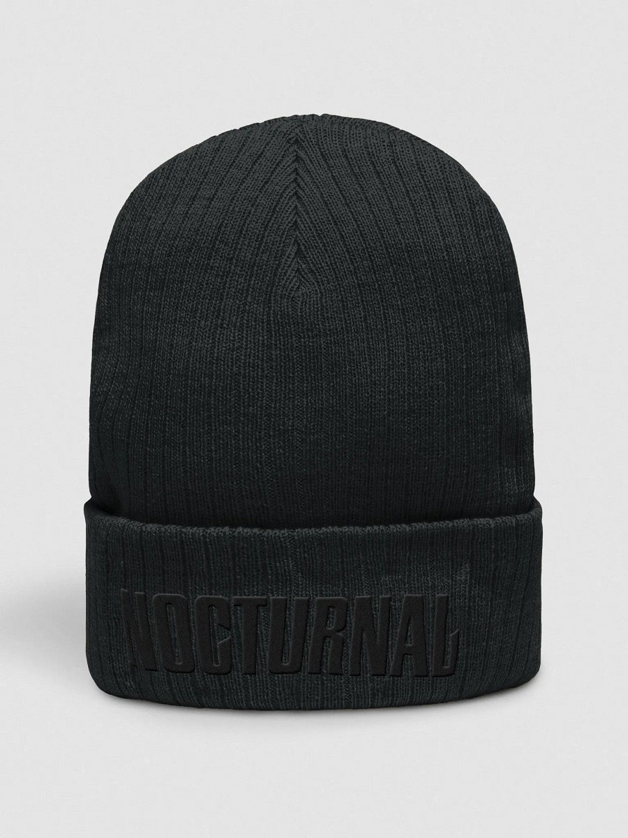 NOCTURNAL - BLACKOUT - RIBBED BEANIE product image (1)